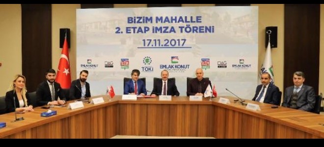 Bizim Mahalle arsasının ikinci etabı için imzalar atıldı