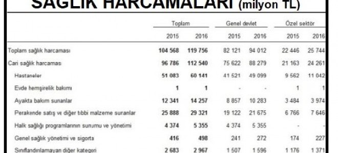 Sağlık harcamalarının GSYH'ye oranında büyük düşüş