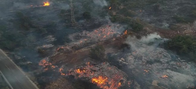 Çeşme'deki yangın kontrol altına alındı