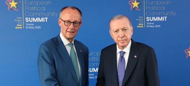 Cumhurbaşkanı Erdoğan, Almanya Başbakanı Merz ile görüştü