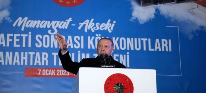 Erdoğan: Afet köy konutlarını %66 indirimli olarak 18 yıl vadeyle vereceğiz