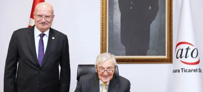 Rahmi Koç ve Semahat Arsel'den Ankara Ticaret Odası'na ziyaret