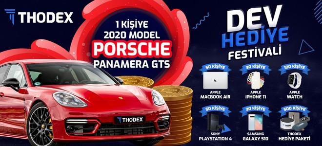 Thodex’ten kullanıcılarına Porsche Panamera!