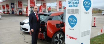 Elektrikli araçlar için 'hızlı şarj' üniteleri Aytemiz istasyonlarında; 25 dakikada full batarya