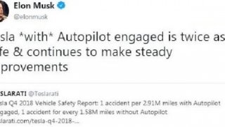Elon Musk: Tesla otonom araçları iki kat daha güvenli