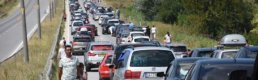 Kapıkule'de Çift Sıra 6 Kilometrelik Gurbetçi Kuyruğu