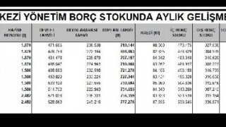 Merkezi yönetim borç stoku bir ayda 25 milyar lira arttı