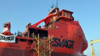 Yalova'da Danimarkalı firma için inşa edilen gemi denize indirildi