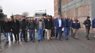Yozgat'ta şeker işçilerinden 'kadro' eylemi