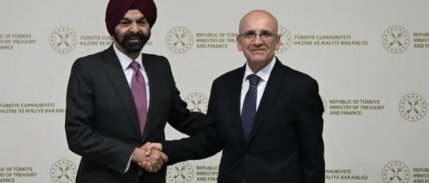 Bakan Şimşek ile Dünya Bankası Başkanı arasında basına kapalı görüşme