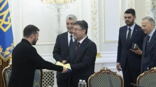 Bolat ve Yumaklı, Zelenskiy ile görüştü 