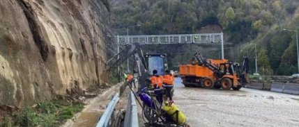 Bolu Dağı Tüneli'nde heyelan önleme çalışmaları sürüyor