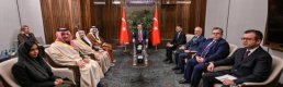 Cumhurbaşkanı Yardımcısı Yılmaz, Suudi Arabistanlı bakanlarla görüştü