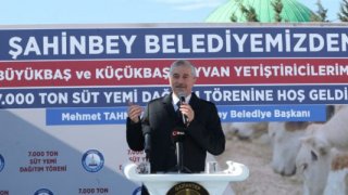 Gaziantep'te çiftçilere 7 bin ton hayvan yemi dağıtıldı