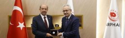KKTC Cumhurbaşkanı Tatar'dan Darphane'ye ziyaret