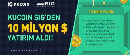 KuCoin, SIG’den 10 milyon dolar yatırım aldı