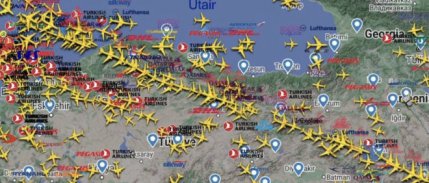 Türk hava sahasında tüm zamanların transit uçuş rekoru kırıldı