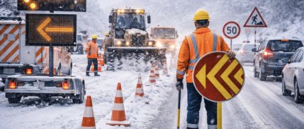Yurt genelinde zorlu kava koşullarında yol yapım çalışmaları devam ediyor